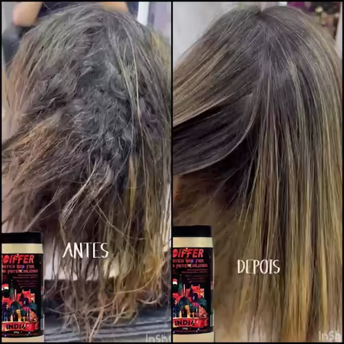 Cabelo tratado com Coiffer